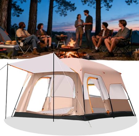 Casa de acampar - Carpa 2–6 personas, poliéster impermeable