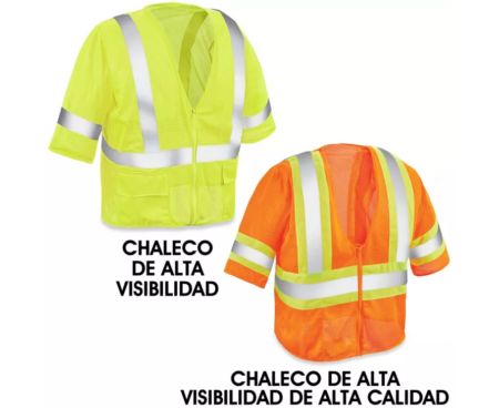 Chaleco de seguridad Clase 3 (Alta Visibilidad)